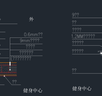 防火门套服务台节点大样图，防火门套CAD节点图纸下载