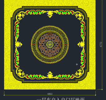 新款大理石水刀拼花CAD素材，图库CAD建筑图纸下载