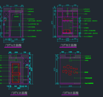 美式样板房CAD施工图，样板房CAD施工图纸下载