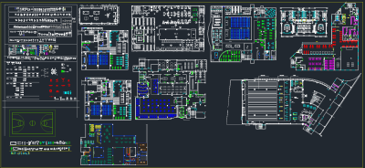 健身会所专用cad图库，健身会所CAD建筑图纸下载