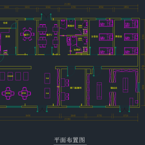 敬老院平面布置图cad施工图下载、敬老院平面布置图dwg文件下载