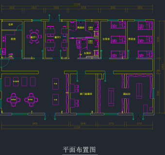 敬老院平面布置图cad施工图下载、敬老院平面布置图dwg文件下载