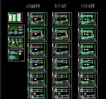 养老院报消防电气施工图设计施工图CAD图纸