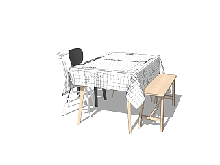 北欧<em>餐桌</em>椅免费su模型，北欧<em>餐桌</em>椅skp模型下载