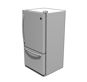  冰箱免费su模型 ，冰箱sketchup模型下载
