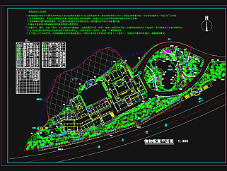 度假村绿化方案平面图CAD景观图，度假村CAD施工图纸下载