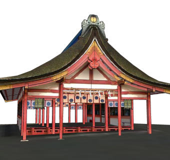 日式建筑草图大师模型下载、日式建筑su模型下载