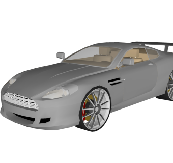 现代汽车免费su模型，现代汽车sketchup模型，汽车草图大师素材下载