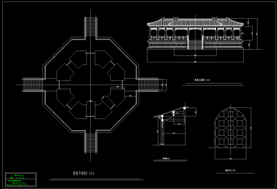 佛塔全套施工图，佛塔CAD建筑图纸下载