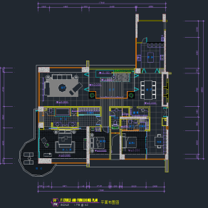 简约中式样板房装饰CAD施工图下载、简约中式样板房装饰dwg文件下载