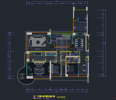 简约中式样板房装饰CAD施工图下载、简约中式样板房装饰dwg文件下载