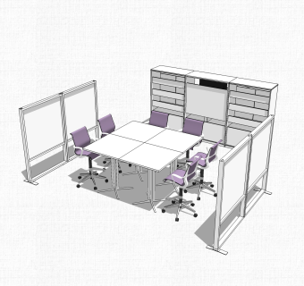 会议台草图大师模型，，会议台sketchup模型，会议台su素材下载