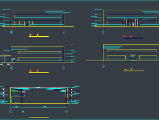 某试验办公楼建筑CAD施工图，办公空间CAD施工图纸下载