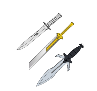 冷兵器组合sketchup模型下载，冷兵器skb模型分享