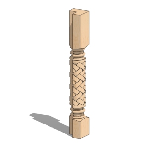 编织式罗马柱草图大师模型，罗马柱sketchup模型下载
