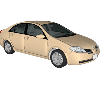 现代汽车免费su模型，汽车sketchup模型下载