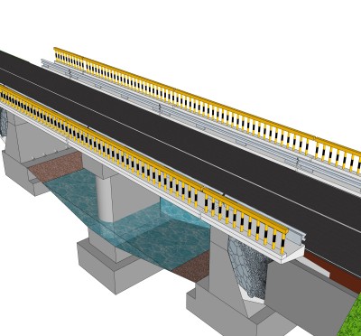 现代桥梁草图大师模型下载，sketchup桥梁su模型分享