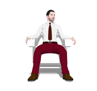 超逼真3D男人草图大师模型，真人su模型下载