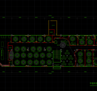 成都现代中餐厅室内装修图，餐厅CAD布置图下载