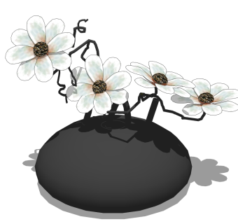  现代花瓶摆件草图大师模型，花瓶摆件sketchup模型下载