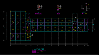 教学楼建施平面施工图CAD图纸
