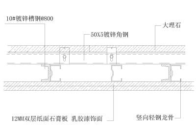 轻质隔墙外挂大理<a href=https://www.yitu.cn/su/6979.html target=_blank class=infotextkey>石</a>节点图