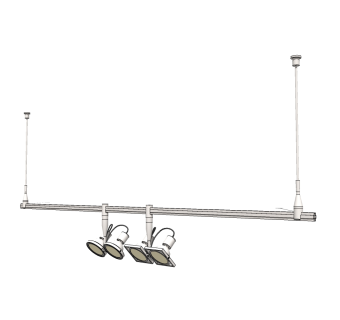   现代筒灯射灯SU模型，射灯sketchup模型