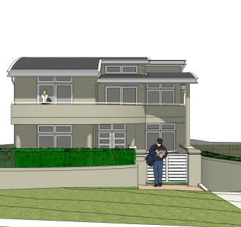 欧式别墅su模型下载、欧式别墅草图大师模型下载