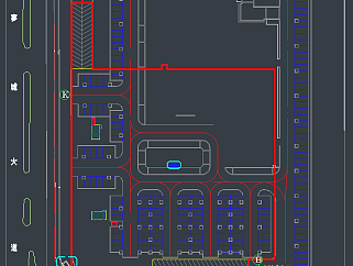 某政府行政中心办公楼施工图,图库CAD建筑图纸下载