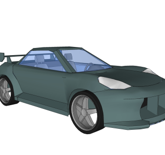 现代跑车免费su模型，现代跑车skp模型下载