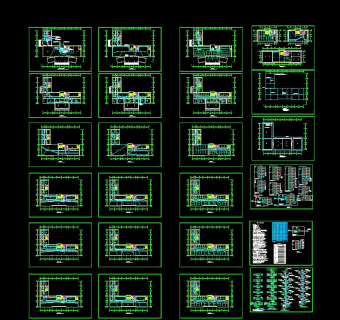 办公楼电气图纸施工图CAD图纸