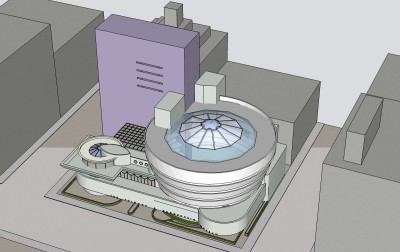 古根海姆博物馆su模型，博物馆sketchup模型下载