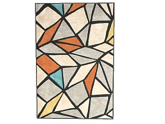 现代地毯草图大师模型，地毯sketchup模型下载