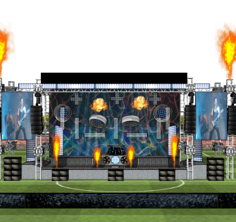 现代舞台草图大师模型，舞台SU模型下载