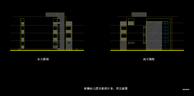 幼儿园建筑施工图，幼儿园CAD施工图纸下载