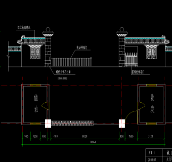 藏式建筑CAD施工图，建筑CAD图纸下载