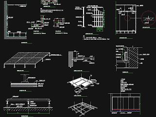 智能化弱电机房监控施工图CAD图纸
