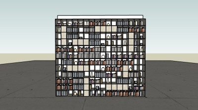 隔断屏风草图大师模型，隔断屏风sketchup模型下载