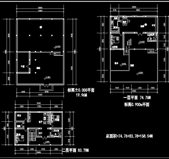 藏式风格宾馆CAD图纸，宾馆CAD施工图下载