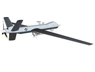 无人机MQ-9su模型，无人机草图大师模型下载