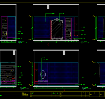 广州某海鲜酒家设计图，海鲜餐厅CAD图纸下载