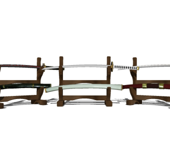 冷兵器刀草图大师模型下载，刀sketchup模型下载