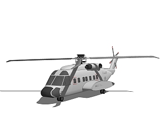 现代<em>直升机</em>免费su模型，<em>直升机</em>skp模型下载