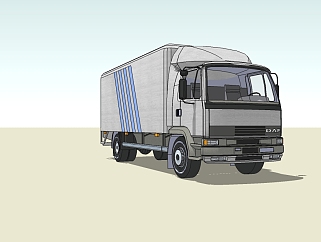 现代<em>卡车</em>货车草图大师模型，<em>卡车</em>sketchup模型