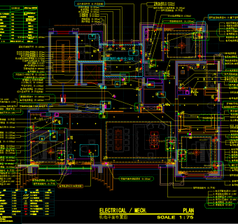 葛洲坝平层家装施工图，住宅家装CAD施工图纸下载