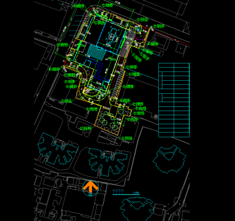 高层商业综合体建筑施工图，CAD施工图纸下载