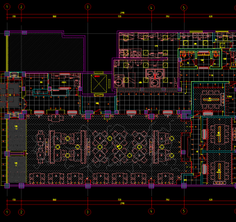 原创兰州拉面店CAD施工图，拉面店CAD图纸下载