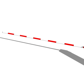 现代车行道闸su模型下载、车行道闸草图大师模型下载