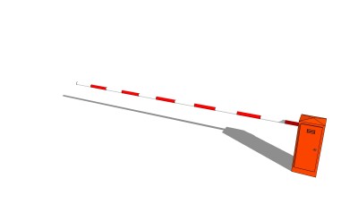 现代车行道闸su模型下载、车行道闸草图大师模型下载