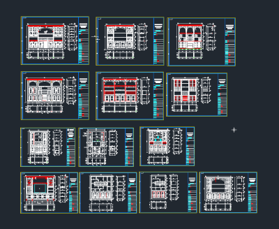 酒柜cad图库，酒柜CAD施工图下载